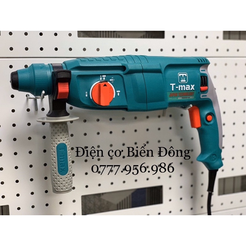 Tặng bộ mũi gài khoan và đục 200k Máy khoan Bêtông TMAX TM-2603 hộp lớn 3 chức năng khoan bê tông