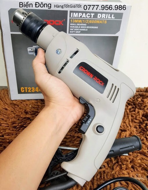 Máy khoan bêtông CROWN ROCK CT2344 loại 1 Tặng mũi khoan 35k