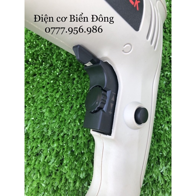 Máy khoan CROWN ROCK CT2344 được sử dụng đểkhoan tường, gỗ, tôn, sắt, bắt vít. Tặng mũi khoan 35k