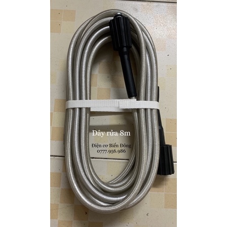Dây xịch rửa HALOSHI 8m ren ngoài 22mm dùng cho máy rửa xe áp lực cao