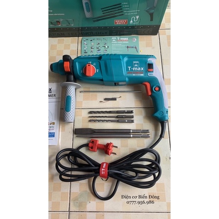 Máy khoan Bêtông TMAX TM-2603 hộp lớn 3 chức năng khoan bêtông Tặng bộ mũi gài khoan và đục 200k