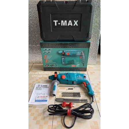 Máy khoan Bêtông TMAX TM-2603 hộp lớn 3 chức năng khoan bêtông Tặng bộ mũi gài khoan và đục 200k