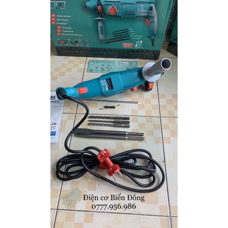 Máy khoan Bêtông TMAX TM-2603 hộp lớn 3 chức năng khoan bêtông Tặng bộ mũi gài khoan và đục 200k