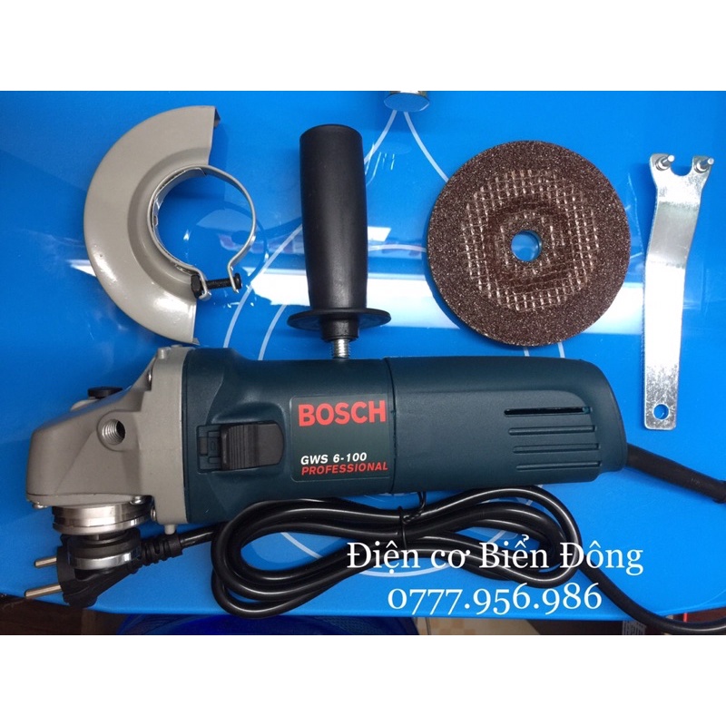 Máy mài TẶNG ĐĨA MÀI 29k MÁY MÀI BOSH GWS 6-100, MÀI TƯỜNG, SẮT, GỖ, TÔN