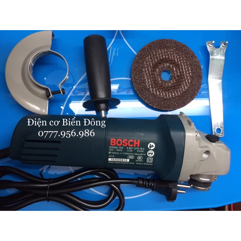 Máy mài TẶNG ĐĨA MÀI 29k MÁY MÀI BOSH GWS 6-100, MÀI TƯỜNG, SẮT, GỖ, TÔN