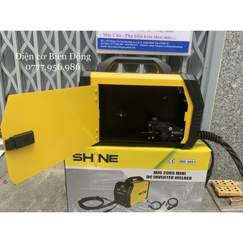 Máy hàn MIG SHINE 200S mini 3 chức năng, Hàn không khí, Hàn dùng khí và Hàn que sắt, kẽm, nhôm,inox