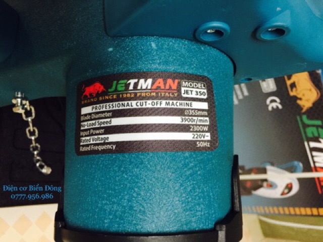 Máy cắt bàn chính hãng JETMAN Ý , đĩa cắt 355mm, 2300W