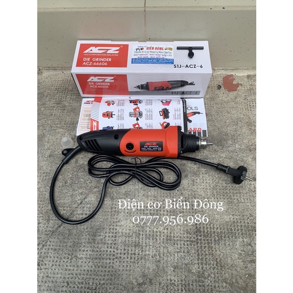 Máy mài khuôn ACZ 66606chuyên dùng để mài, khoan, cắt, điêu khắc, làm lũa gỗ, đánh bóng, chà nhám