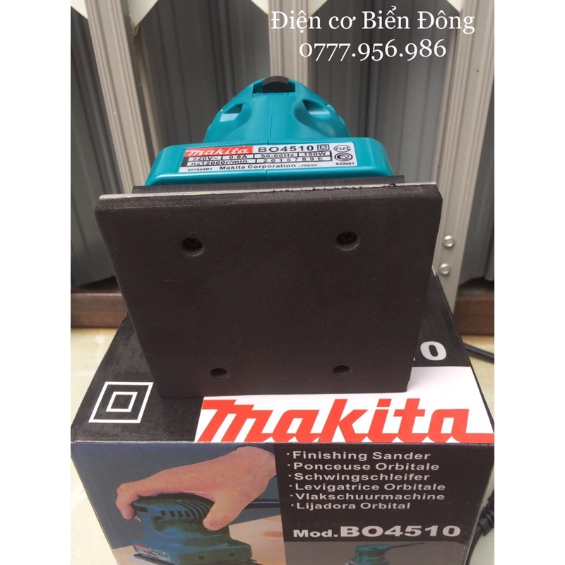 Máy chà nhám vuông MKT 4510 đánh bật tối ưu các bề mặt nhám làm bóng mịn