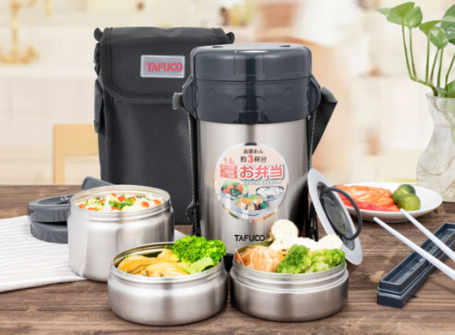 Hộp cơm giữ nhiệt 3 ngăn 1.5L Tafuco T0042