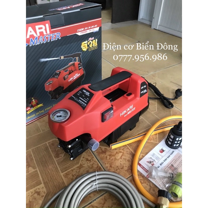 Máy rửa xe chính hãng HIKARI THAILAND chuyên rửa xe hơi tay ga