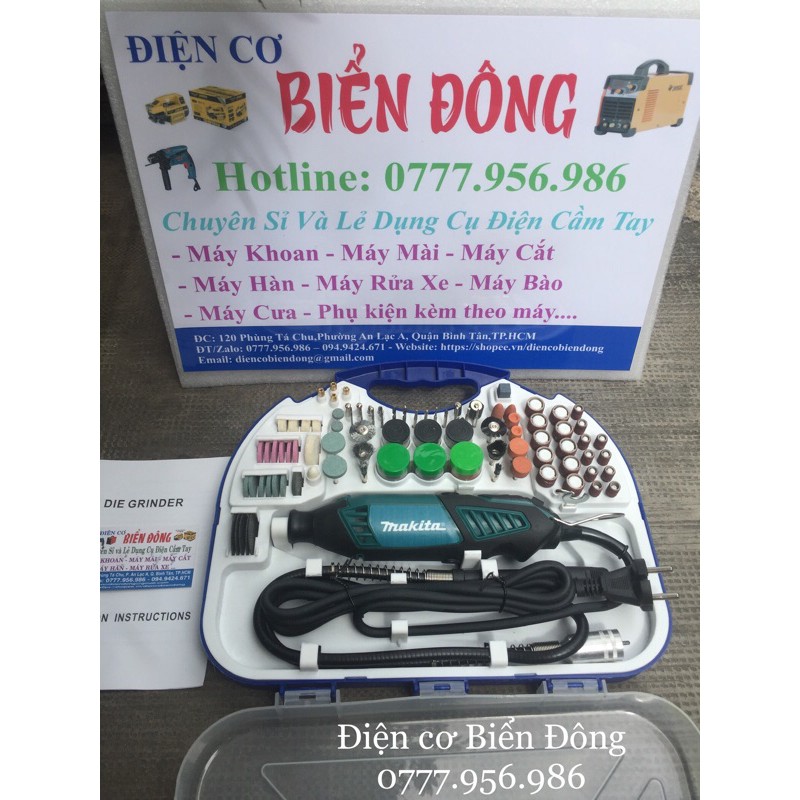 Máy mài khuôn khắc mỹ nghệ MAKITA-JQ3100A 100 món mài, chà nhám, đánh bóng, điêu khắc