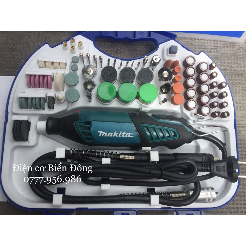 Máy mài khuôn khắc mỹ nghệ MAKITA-JQ3100A 100 món mài, chà nhám, đánh bóng, điêu khắc