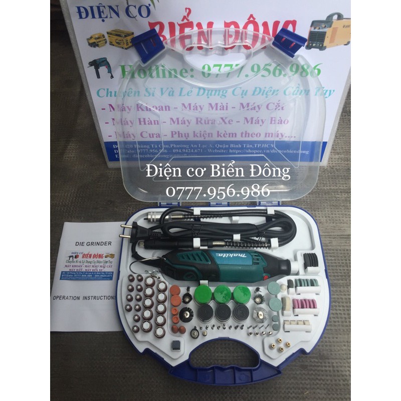 Máy mài khuôn khắc mỹ nghệ MAKITA-JQ3100A 100 món mài, chà nhám, đánh bóng, điêu khắc