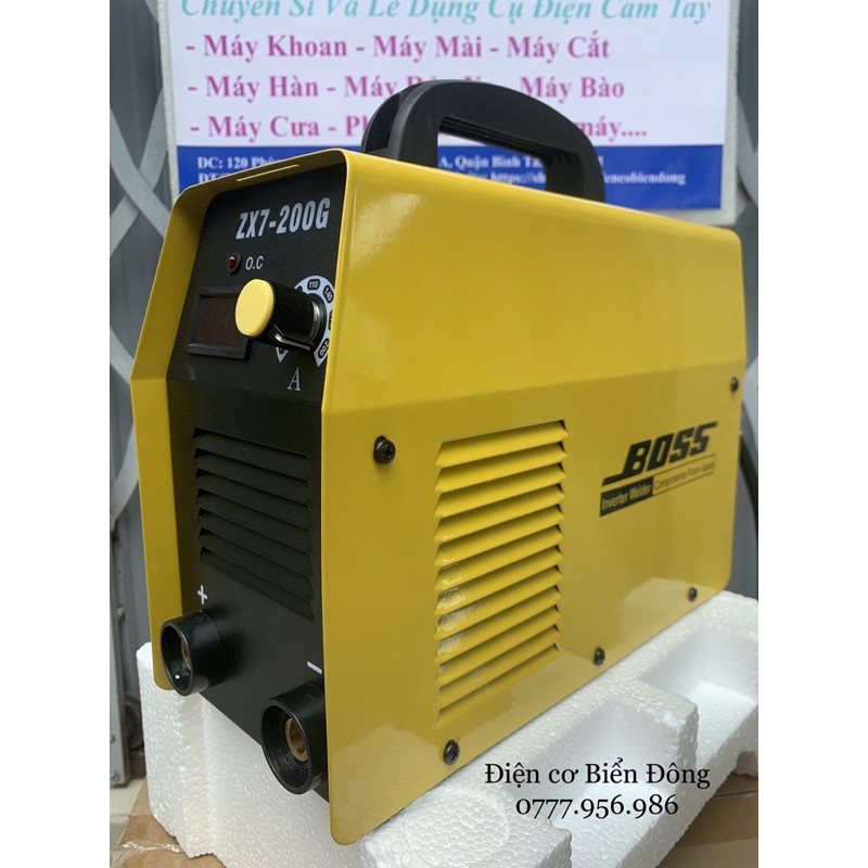 Máy hàn điện tử Tặng Bó 20 que Máy Hàn điện tử BOSS ZX7-200G INVERTER model mới cao cấp