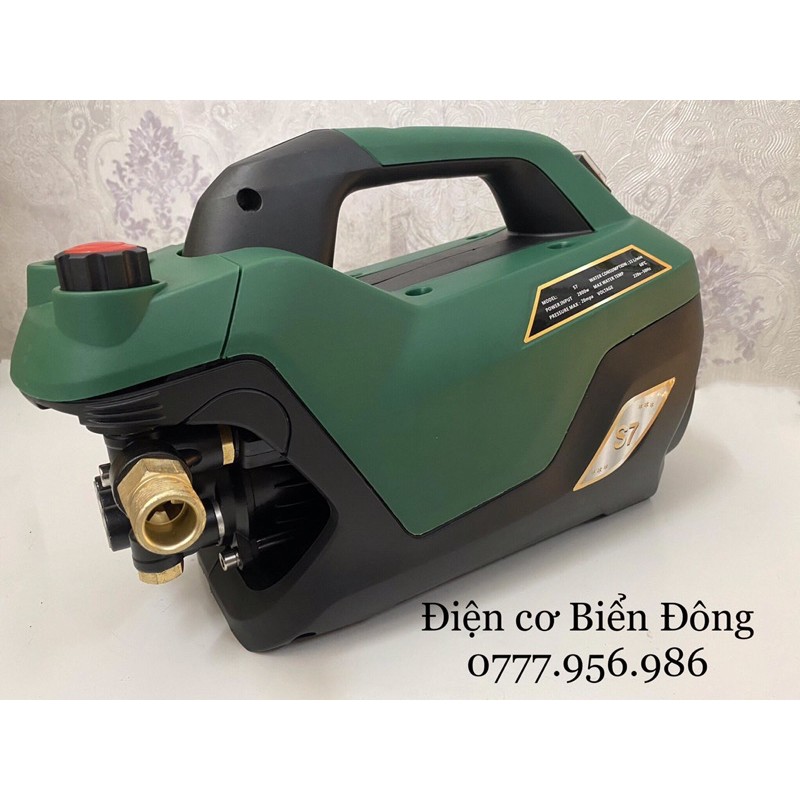 Máy rửa xe Tặng kèm bình bọt tuyết và ống nối dài súng MÁY RỬA XE ZUKUI S7 2800Ư thiết kế dáng phi thuyền