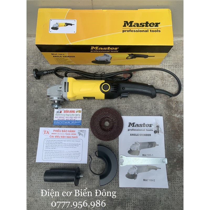 Máy mài Tặng đĩa mài 29k Máy mài đuôi dài 1 tấc MASTER 980W chuyên dùng để mài và cắt sắt, tường, gỗ, tôn