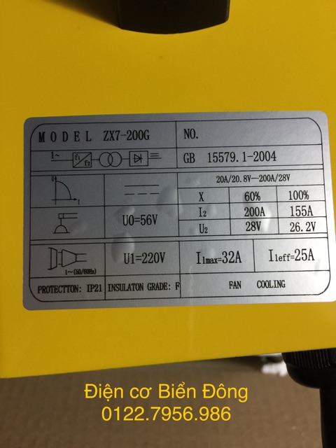 Máy hàn điện tử Tặng bó 20 que hàn Máy Hàn điện tử Boss ZX7-200G INVERTER model new cao cấp
