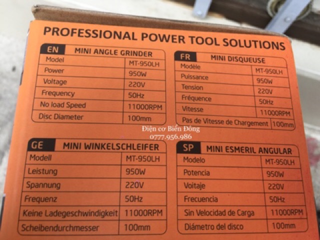 MÁY MÀI 1 TẤC ĐUÔI DÀI 950W MARTIN cắt sắt tường gỗ tôn
