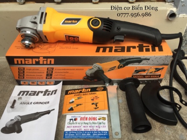 MÁY MÀI 1 TẤC ĐUÔI DÀI 950W MARTIN cắt sắt tường gỗ tôn