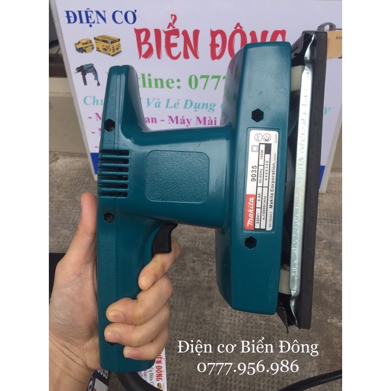 Máy chà nhám chữ nhật MAKTIA 9035 đánh bật tối ưu các bề mặt nhám làm bóng mịn.