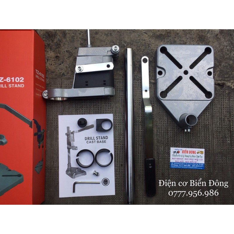 Đế kẹp chuyển máy khoan Đế kẹp chuyển máy khoan thành máy khoan bàn mini TZ-6102