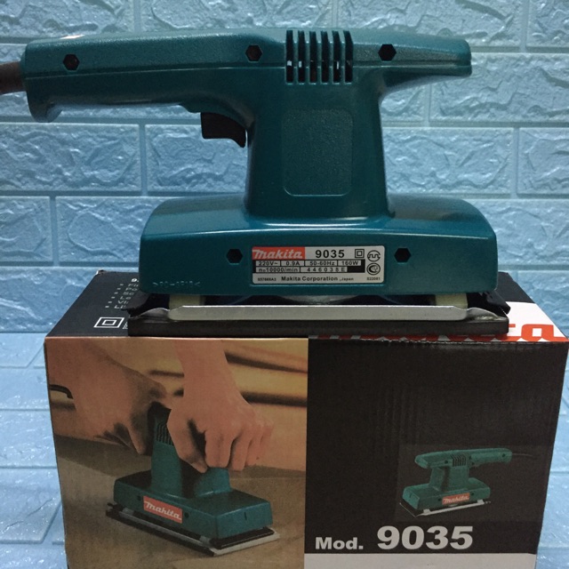 Máy chà nhám chữ nhật MAKITA 9035 đánh bật tối ưu các bề mặt nhám làm bóng mịn