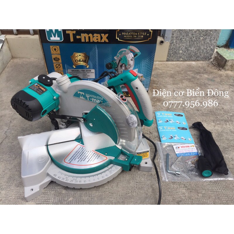 Máy cắt nhôm T-MAX Cắt nhôm gỗ đĩa cắt 255 , 1850W