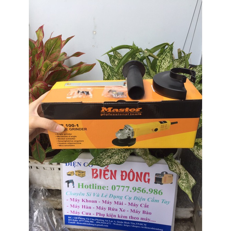 Máy mài 1 tấc MASTER 980W chuyên dùng để mài và cắt sắt, tường, gỗ, tôn.