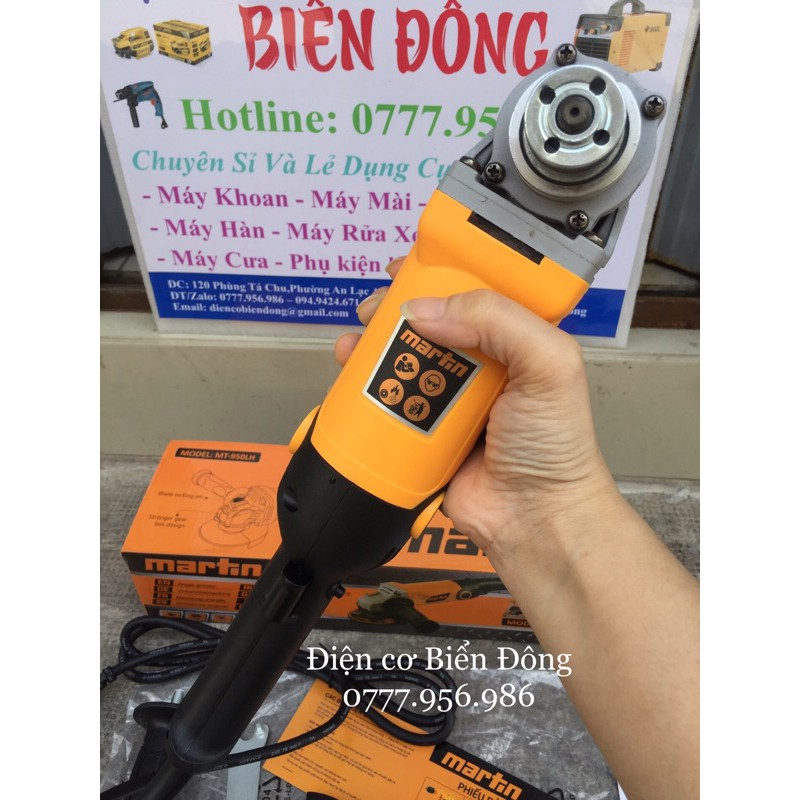 Máy mài góc đuôi dài 1 tấc MAR.TIN 950W mài và cắt sắt, tường, gỗ, tôn.