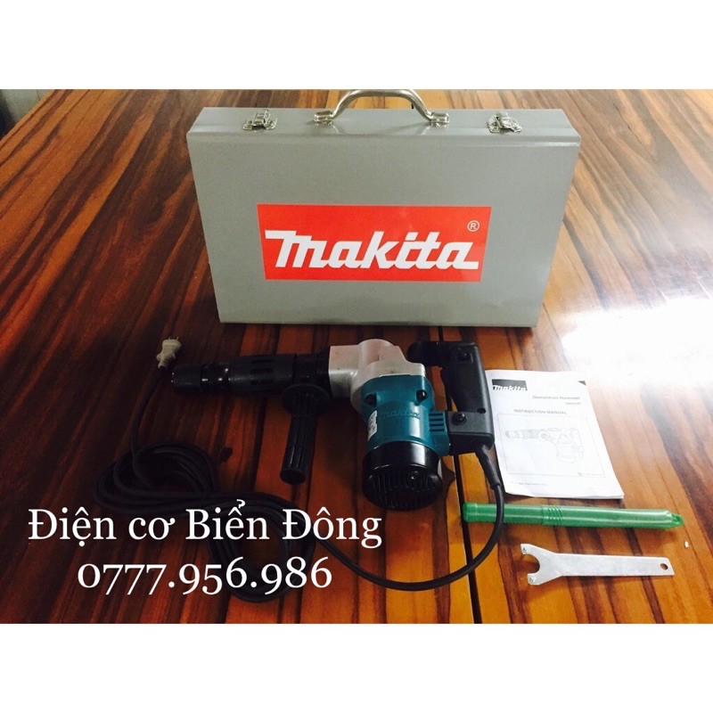 Máy đục bê tông Tặng 2 mũi bẹt và nhọn Máy đục bê tông mũilục giác Makita HM0810 17mm