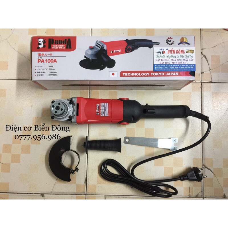 MÁY MÀI 1 TẤC PANDA PA100A ĐUÔI DÀI mài và cắt sắt tường gỗ tôn Tặng đĩa mài 29k 