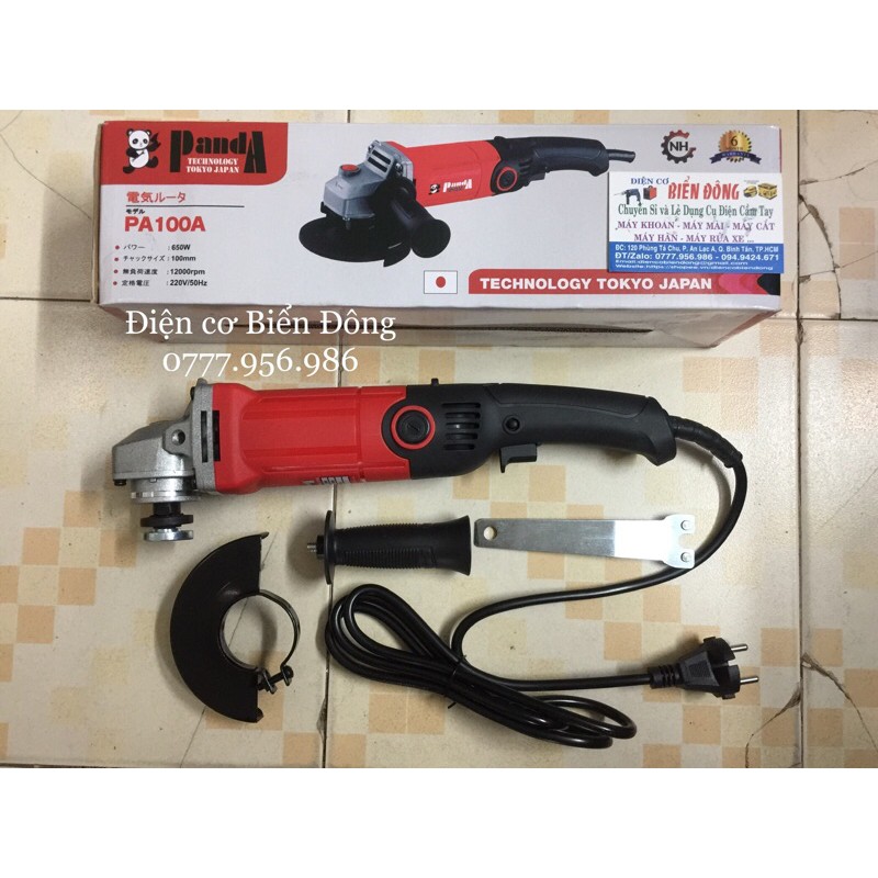MÁY MÀI 1 TẤC PANDA PA100A ĐUÔI DÀI mài và cắt sắt tường gỗ tôn Tặng đĩa mài 29k 