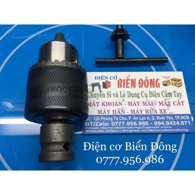 Bộ Đầu chuyển đổi máy pin BULONG thành máy khoan động lực đầu 13 ly