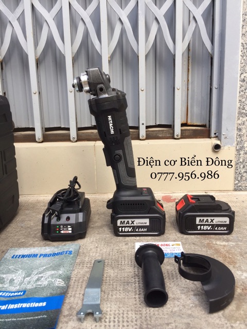 Máy Máy Mài Góc - Máy Cắt Dùng Pin HITACHI 118V - KHÔNG CHỔI THAN