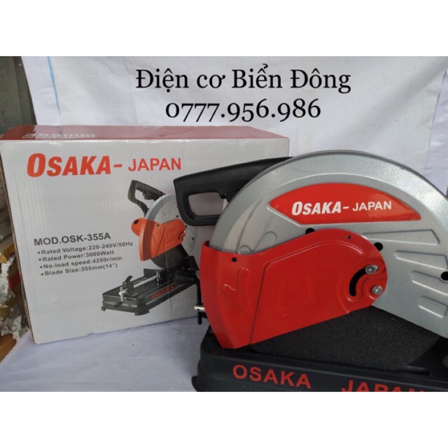 Máy cắt bàn ♥️ FREESHIP ♥️ máy cắt bàn OSAKA OS355 3000W hàng loại 1, mẫu tiêu chuẩn, chuyên dùng để cắt kim loại.