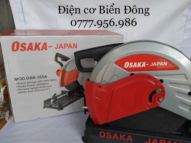 Máy cắt bàn ♥️ FREESHIP ♥️ máy cắt bàn OSAKA OS355 3000W hàng loại 1, mẫu tiêu chuẩn, chuyên dùng để cắt kim loại.