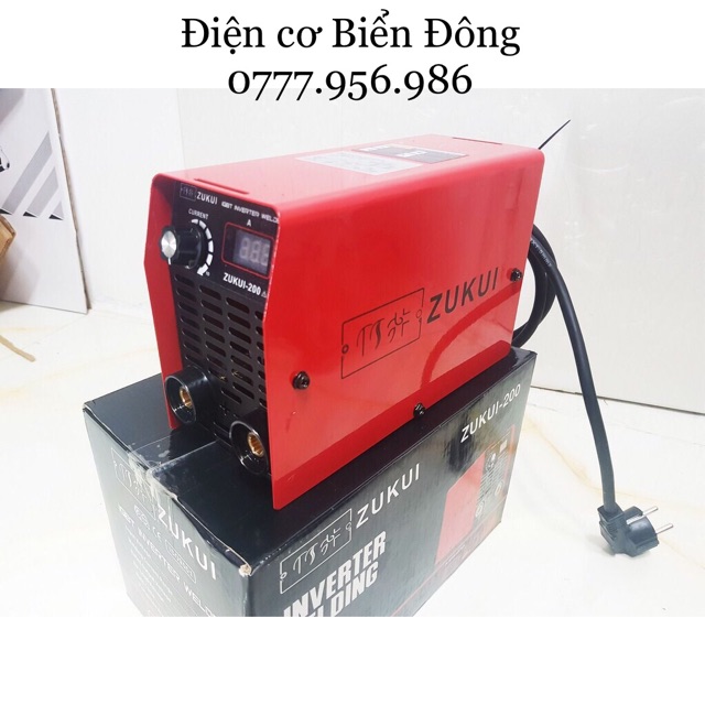 Máy Hàn Tặng Bó 20 que Máy Hàn điện tử ZUKUI 200 INVERTER tiết kiệm điện năng NHẬT BẢN