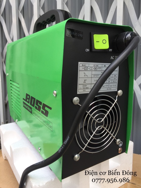 Máy hàn điện tử Tặng Bó 20 que Máy Hàn điện tử BOSS ZX7-200G INVERTER xanh lá model mới cao cấp