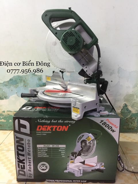 Máy cắt nhôm DEKTON cắt xoay 45 độ đĩa cắt 255 1800w