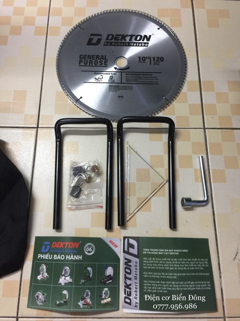 Máy cắt nhôm DEKTON cắt xoay 45 độ đĩa cắt 255 1800w
