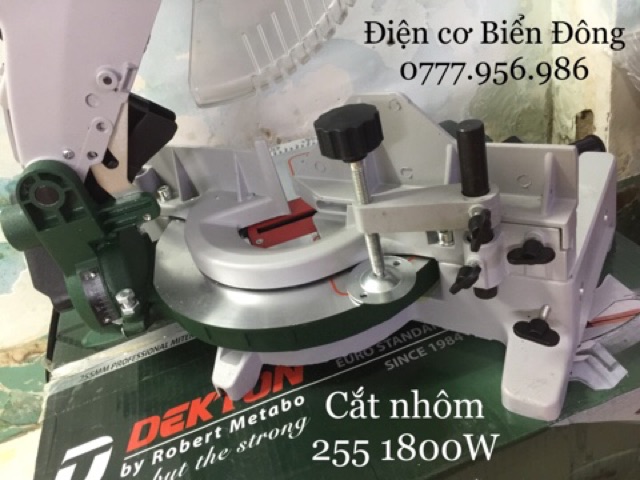 Máy cắt nhôm DEKTON cắt xoay 45 độ đĩa cắt 255 1800w