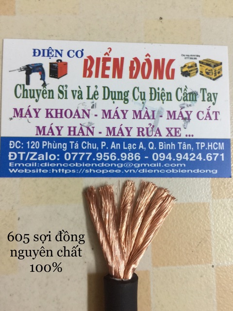 Dây cáp hàn 25 HÀN QUỐC cao cấp lõi đồng 100 phần trăm