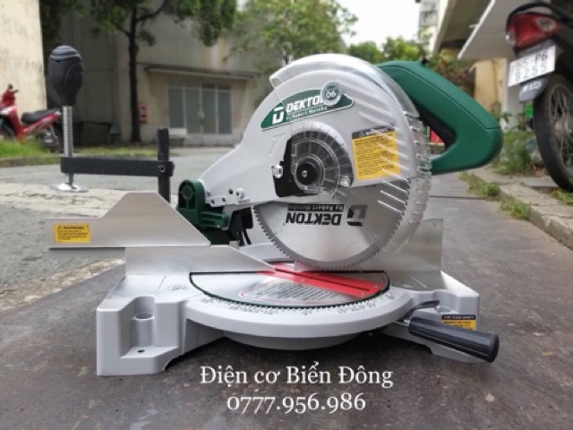 Máy cắt nhôm DEKTON DEK 255 đa góc dùng motor trực tiếp 120 răng, cắt xoay 45 độ 1800W