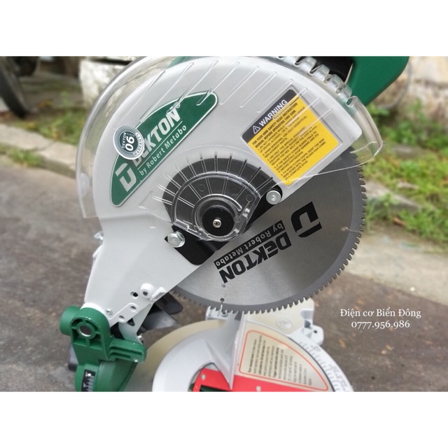 Máy cắt nhôm DEKTON DEK 255 đa góc dùng motor trực tiếp 120 răng, cắt xoay 45 độ 1800W