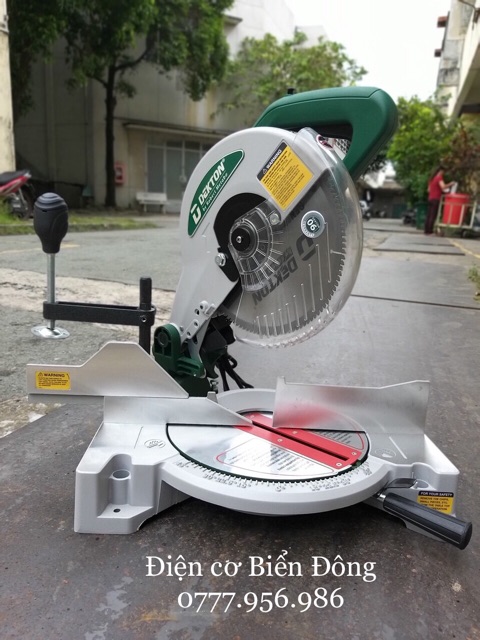 Máy cắt nhôm DEKTON DEK 255 đa góc dùng motor trực tiếp 120 răng, cắt xoay 45 độ 1800W