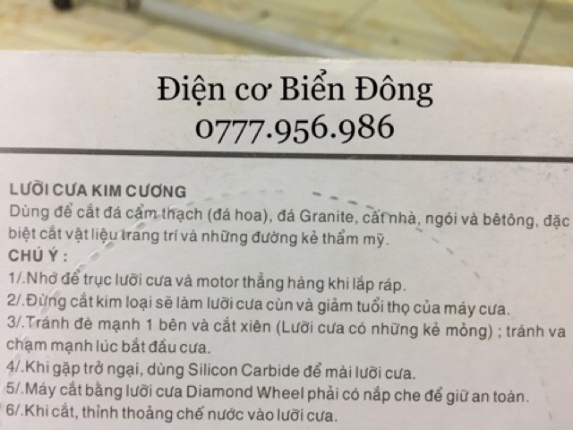 Lưỡi hợp kim cắt gạch đá tường Nam Kiến hàng loại 1 chất lượng cao