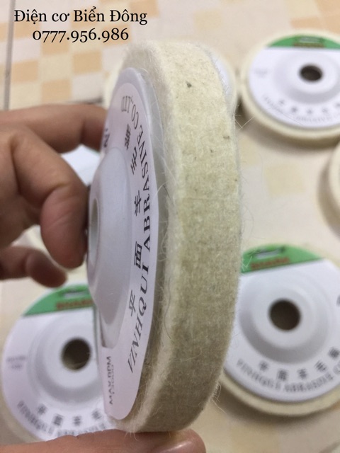 Miếng nỉ đánh bóng ôtô xe máy đồ gỗ mỹ nghệ dùng cho máy mài cắt 100mm