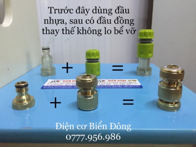 COMBO bộ đầu nối nước vào máy rửa xe áp lực cao thích hợp cho tất cả các dòng rửa áp lực cao trên thị trường