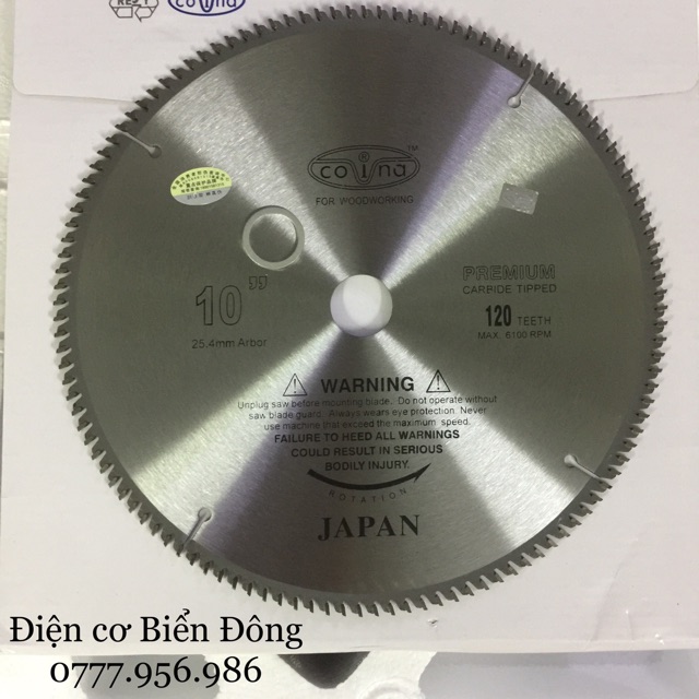 ĐĨA CẮT NHÔM COVINA 255mm dùng cho máy cắt nhôm